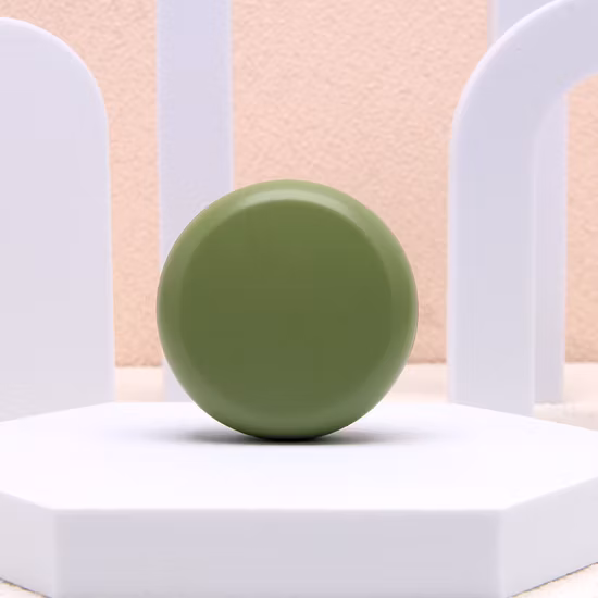 눌러진 PP 둥근 상자 콤팩트 파우더 케이스 거울이 있는 리필 투명 화장품 용기